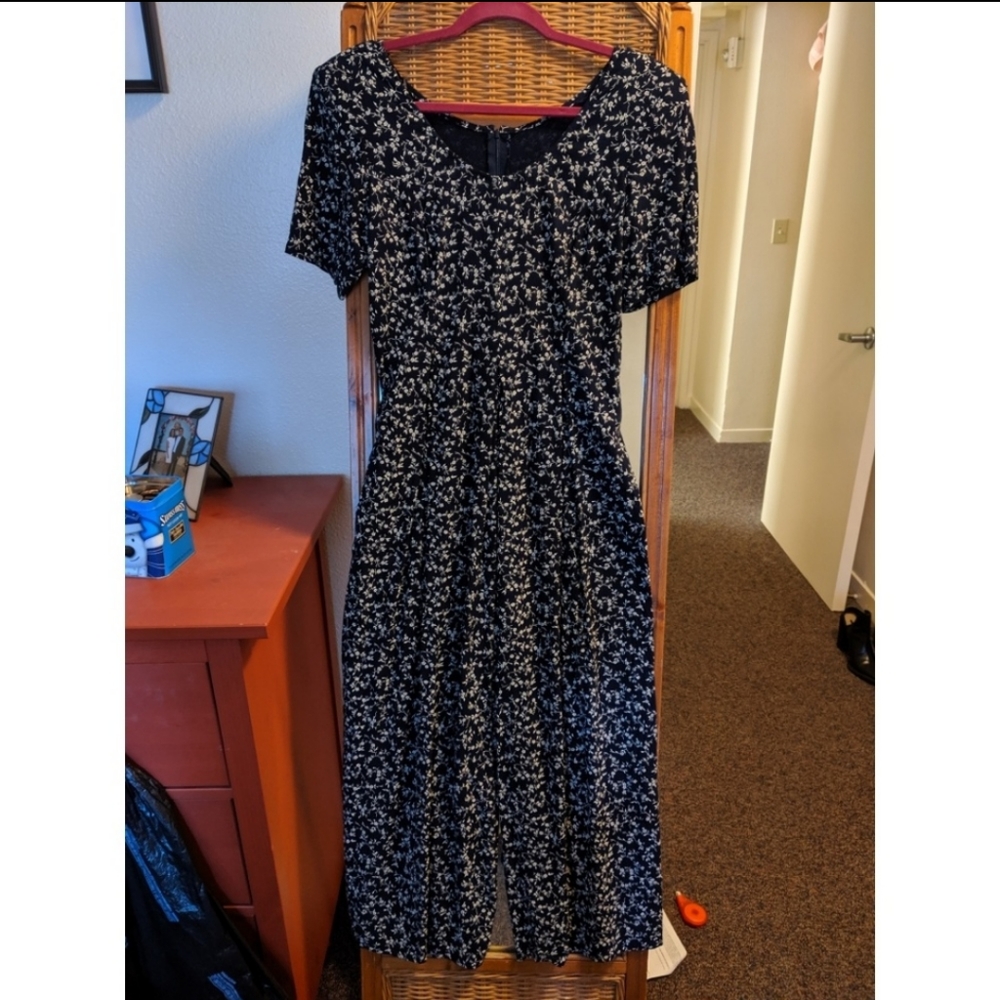 All That Jazz ✨ blue jumpsuit with flowers
